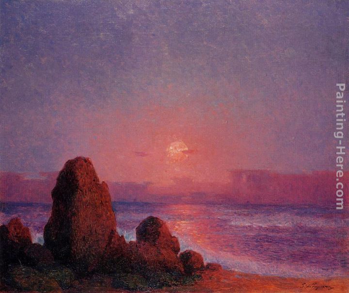 Ferdinand Loyen Du Puigaudeau Sunset of the Breton Coast